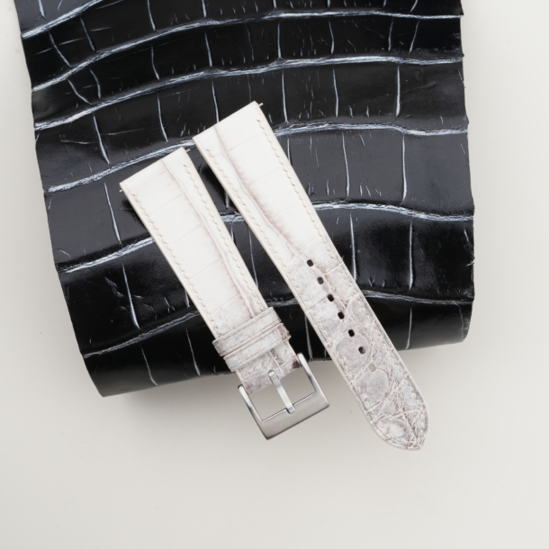 himalayan alligator leather watch strap - bund strap