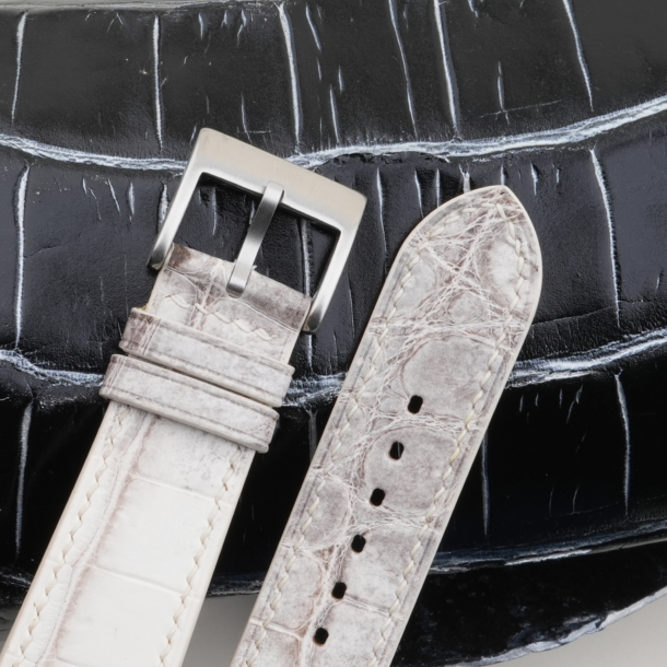 himalayan alligator leather watch strap - bund strap