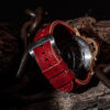 Red Evil Vachetta Veg Leather Strap for PAM Watches