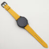 Yellow Calfskin Leather Samsung Watch Band