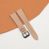 Beige Calfskin Leather Samsung Watch Band