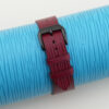 Red Calfskin Leather Samsung Watch Band