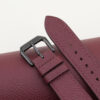 Burgundy Epsom Leather Samsung Watch Band
