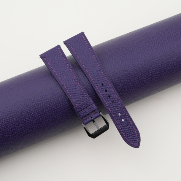 purple epsom leather samsung watch band