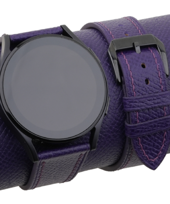 Purple Epsom Leather Samsung Watch Band