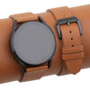 Brown Epsom Leather Samsung Watch Band