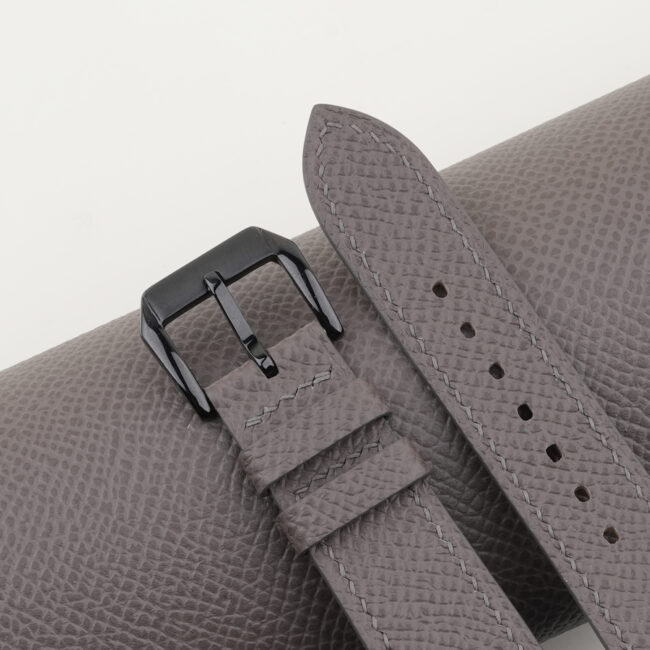 Grey Epsom Leather Samsung Watch Band