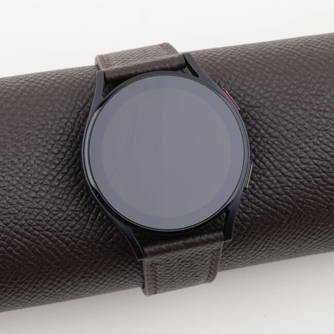 Dark Brown Epsom Leather Samsung Watch Band
