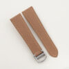 Beige Togo Leather Single Folding Watch Strap