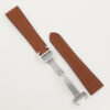 Golden Brown Barenia Leather Single Folding Watch Strap