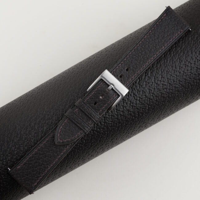 Chocolate Peccary Leather Watch Strap