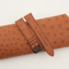 Brown Ostrich Leather Samsung Watch Band