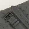 Dark Grey Ostrich Leather Samsung Watch Band