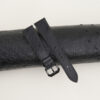 Black Ostrich Leather Samsung Watch Band