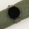 Green Ostrich Leather Samsung Watch Band