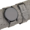 Grey Ostrich Leather Samsung Watch Band