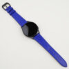 Electric Blue Snake Sea Leather Samsung Watch Band
