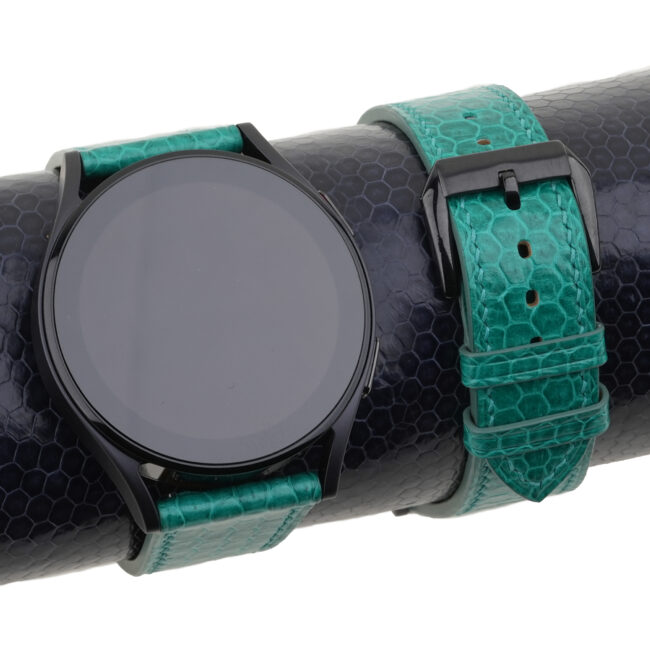Green Snake Sea Leather Samsung Watch Band