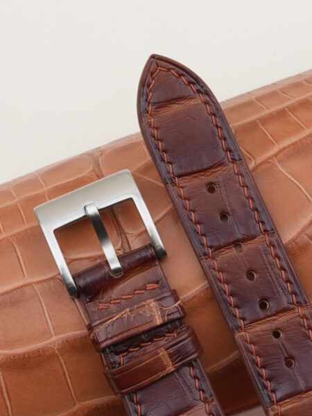 Patina Acorn Alligator Leather Watch Strap