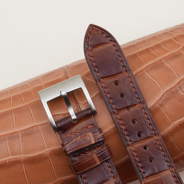 .com: Handdn Handmade Patina Golden Vachetta Leather Watch