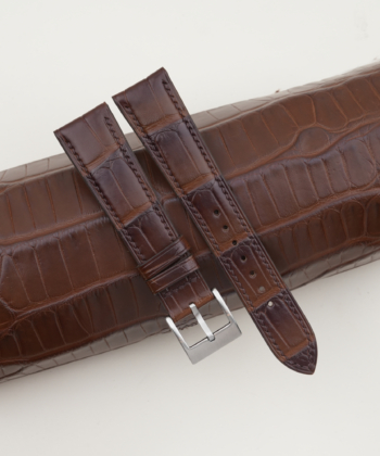 Patina Dark Acorn Alligator Leather Watch Strap