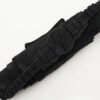 Black Nubuck Alligator Leather Bund Strap
