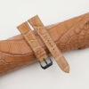 Patina Light Natural Alligator Leather Samsung Watch Band