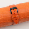 Orange Alligator Leather Samsung Watch Band