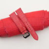Red Alligator Leather Samsung Watch Band