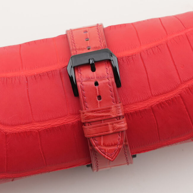 Red Alligator Leather Samsung Watch Band