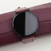 Burgundy Alligator Leather Samsung Watch Band