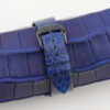 Vintage Blue Alligator Round Scales Leather Samsung Watch Band