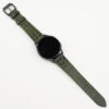 Vintage Green Alligator Round Scales Leather Samsung Watch Band