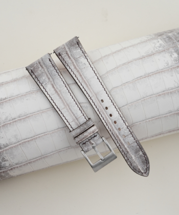 Grey Himalayan Alligator Leather Watch Strap