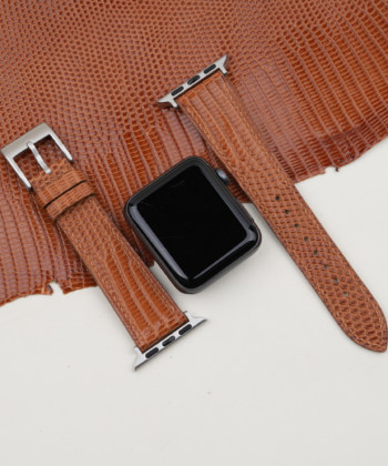 Brown Lizard Leather Apple Watch Band