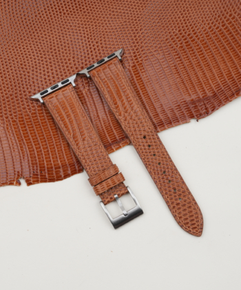 Brown Lizard Leather Apple Watch Band