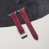 Red Lizard Leather Apple Watch Band