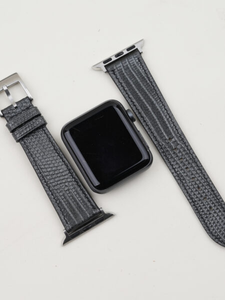 Zirconium Lizard Leather Apple Watch Band