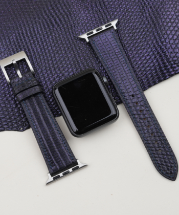 Purple Lizard Leather Apple Watch Band