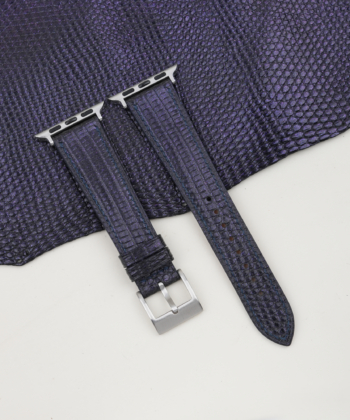 Purple Lizard Leather Apple Watch Band