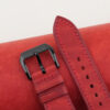Red Maya Leather Samsung Watch Band