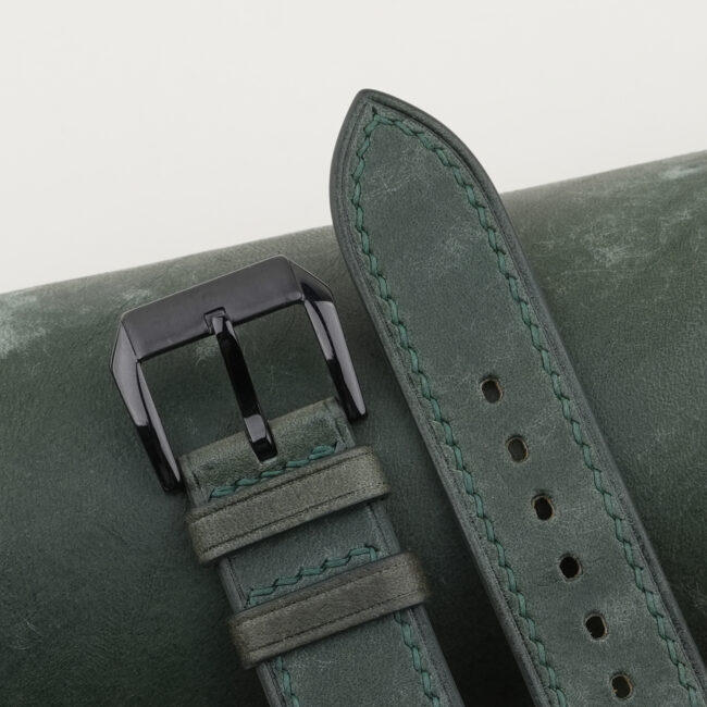 Green Maya Leather Samsung Watch Band
