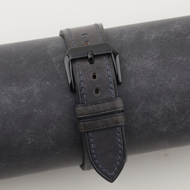 Black Maya Leather Samsung Watch Band