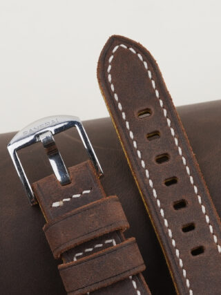 .com: Handdn Handmade Classic Saffiano Leather Watch Band