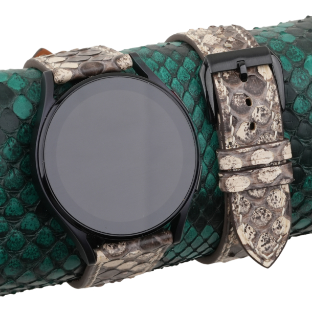 white python leather samsung watch band