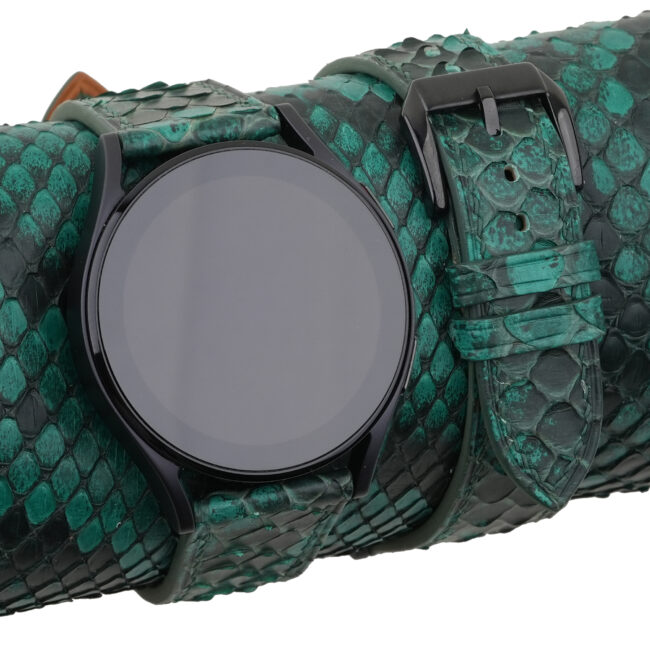 Green Python Leather Samsung Watch Band