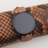 Orange Python Leather Samsung Watch Band
