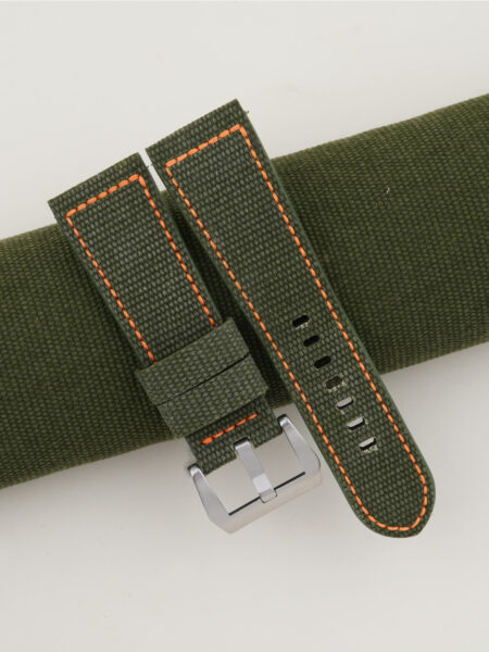 Olive Canvas Strap for Pam Watch