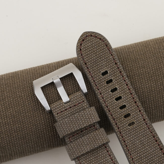 Green Taupe Canvas Strap for PAM Watch