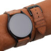 Brown Ostrich Leather Samsung Watch Band